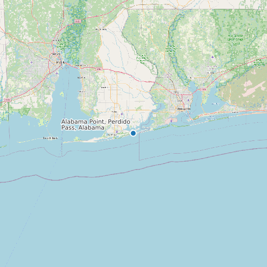 Alabama Point, Perdido Pass, Alabama map