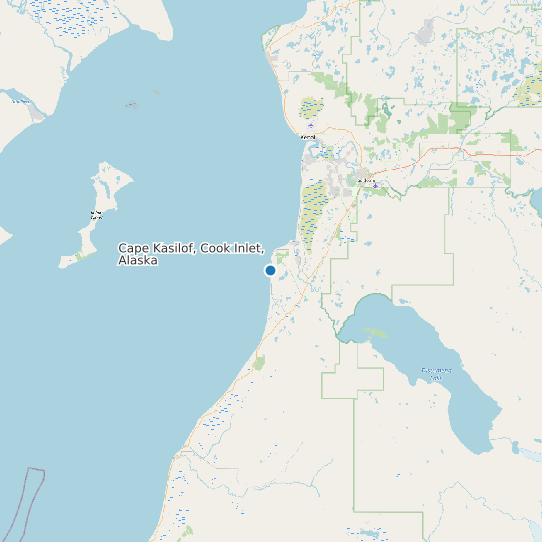 Cape Kasilof, Cook Inlet, Alaska map