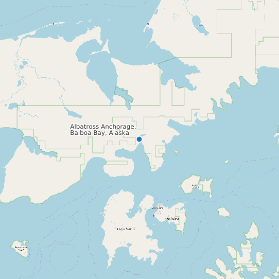 Albatross Anchorage, Balboa Bay, Alaska map