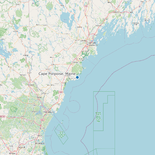 Cape Porpoise, Maine map