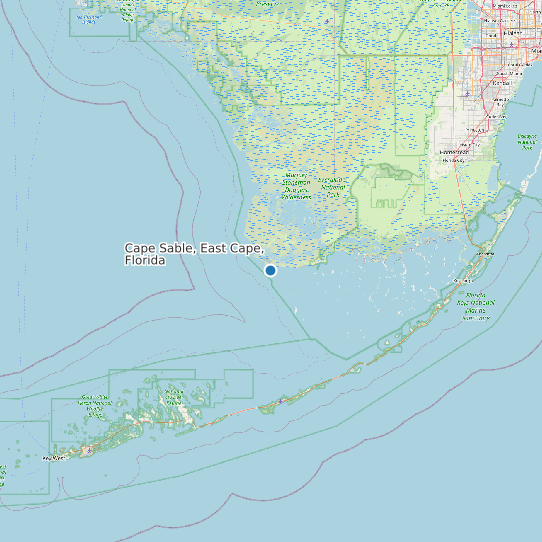 Cape Sable, East Cape, Florida map