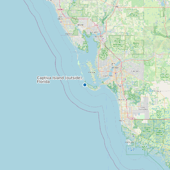 Captiva Island (outside), Florida map
