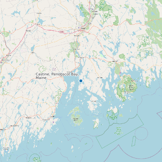 Castine, Penobscot Bay, Maine map