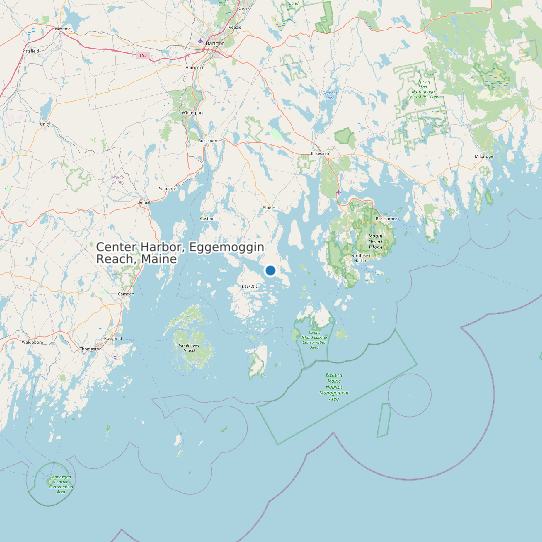 Center Harbor, Eggemoggin Reach, Maine map