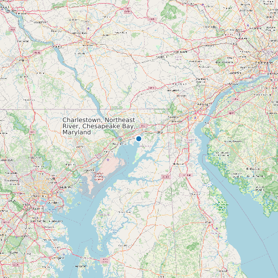Charlestown, Northeast River, Chesapeake Bay, Maryland map