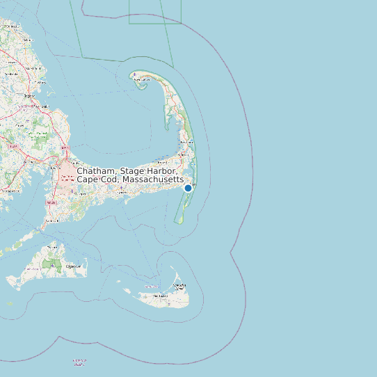 Chatham, Stage Harbor, Cape Cod, Massachusetts map