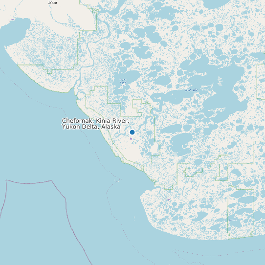 Chefornak, Kinia River, Yukon Delta, Alaska map