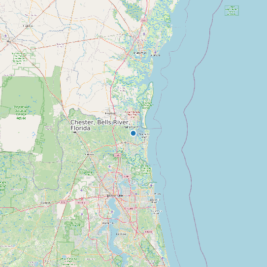 Chester, Bells River, Florida map