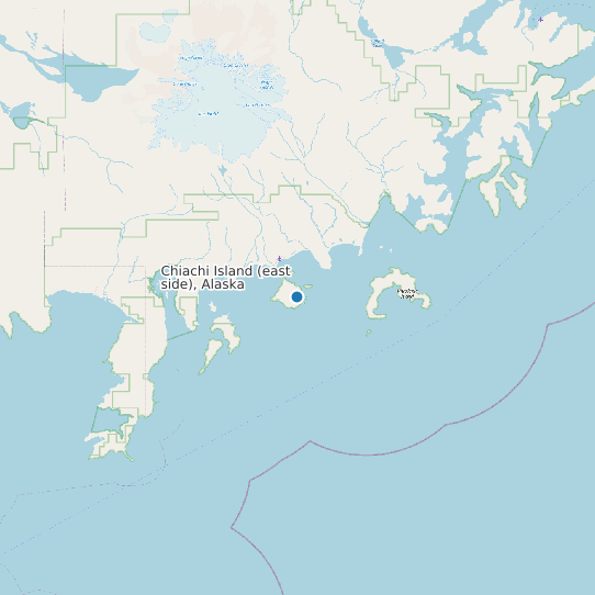 Chiachi Island (east side), Alaska map