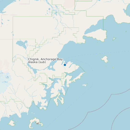 Chignik, Anchorage Bay, Alaska (sub) map