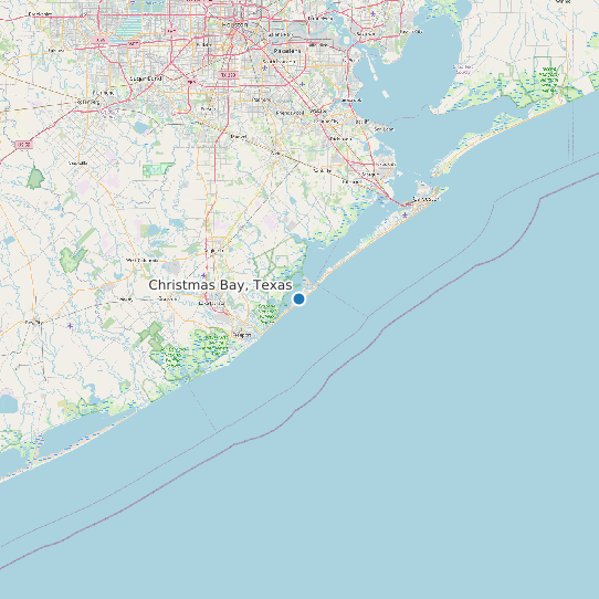 Christmas Bay, Texas map