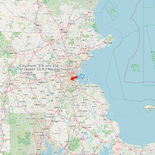 City Point, 0.8 nmi SSE of (depth 10 ft), Massachusetts Current map