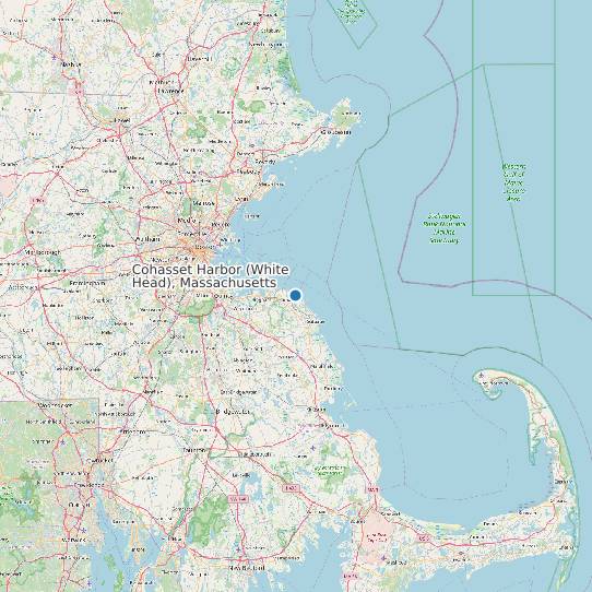 Cohasset Harbor (White Head), Massachusetts map