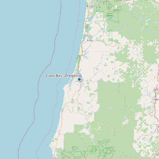 Coos Bay, Oregon map