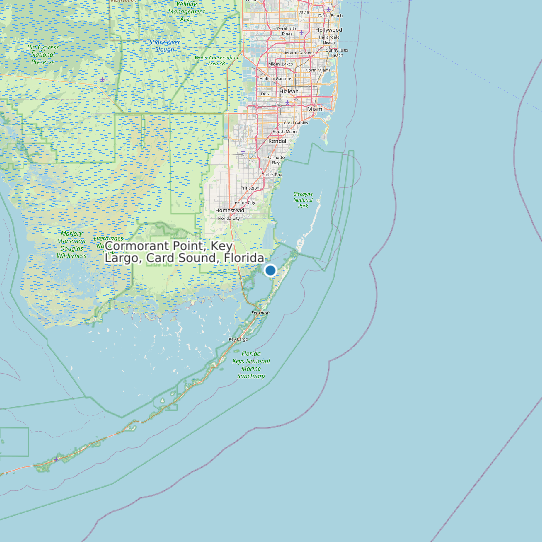 Cormorant Point, Key Largo, Card Sound, Florida map