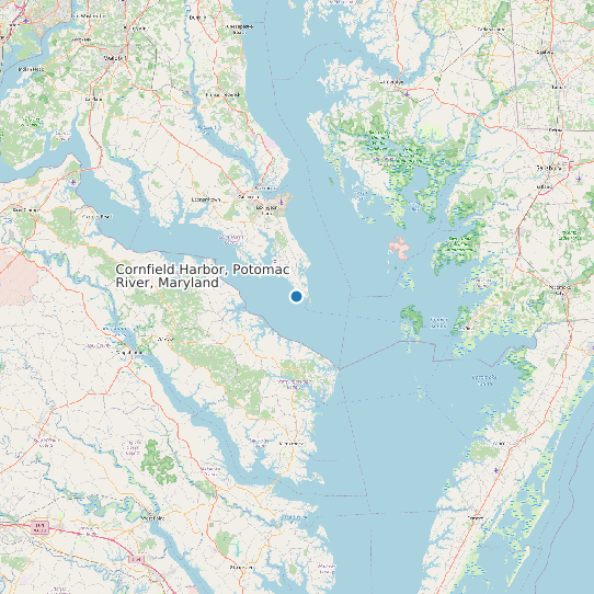 Cornfield Harbor, Potomac River, Maryland map