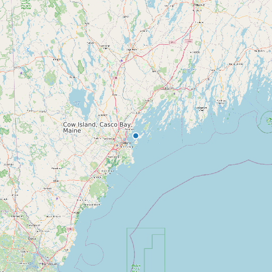 Cow Island, Casco Bay, Maine map