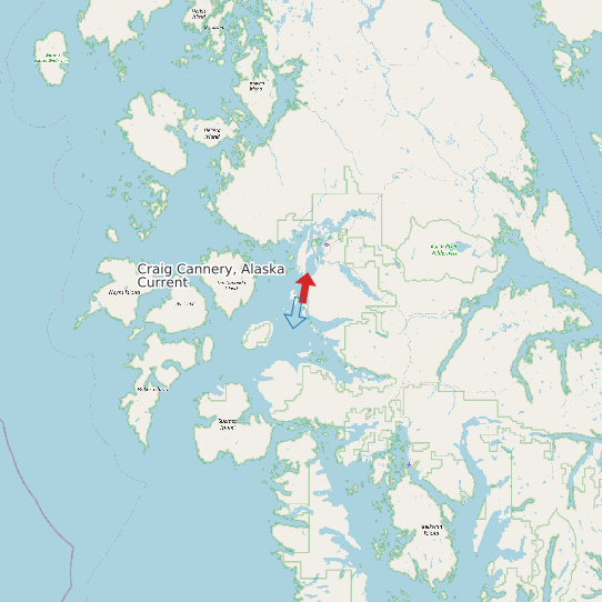 Craig Cannery, Alaska Current map