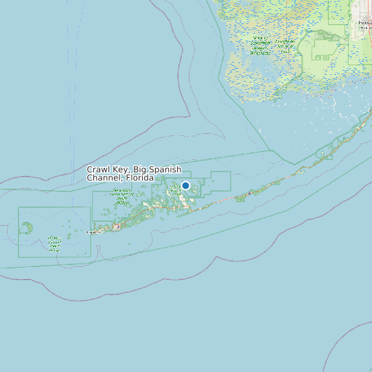 Map of Crawl Key, Big Spanish Channel, Florida Tide Prediction Station