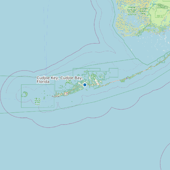 Map of Cudjoe Key, Cudjoe Bay, Florida Tide Prediction Station