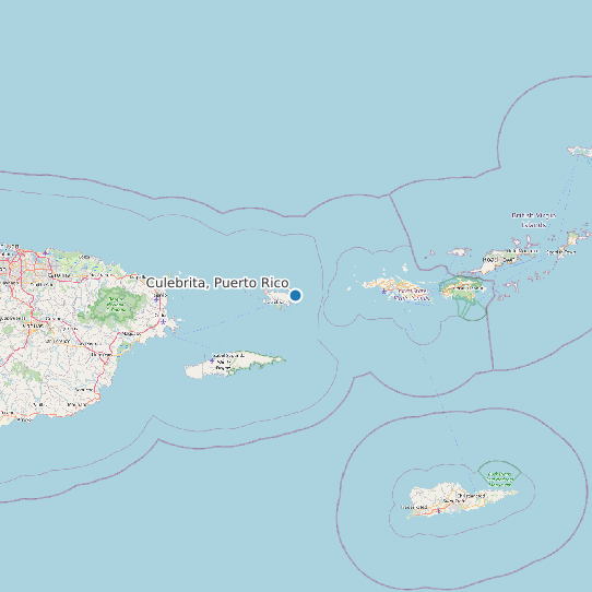 Culebrita, Puerto Rico map