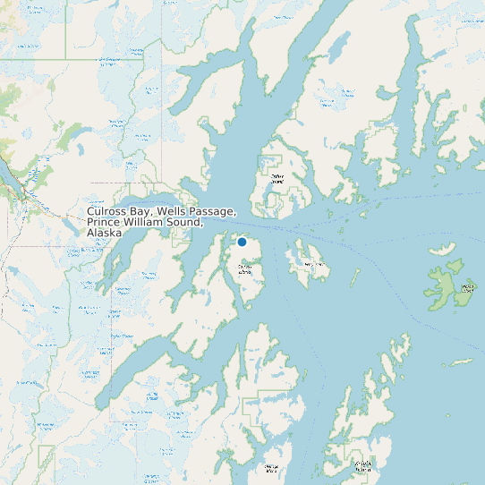 Culross Bay, Wells Passage, Prince William Sound, Alaska map