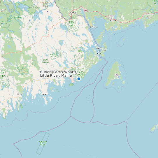 Cutler (Farris Wharf), Little River, Maine map