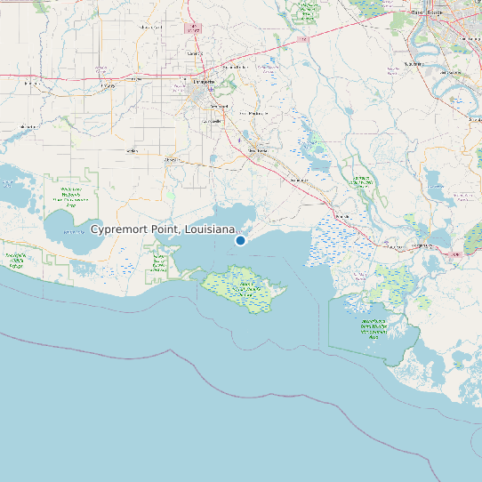 Cypremort Point, Louisiana map
