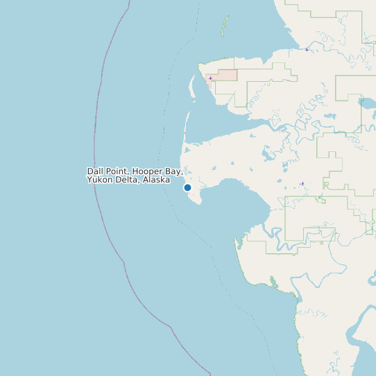 Map of Dall Point, Hooper Bay, Yukon Delta, Alaska Tide Prediction Station