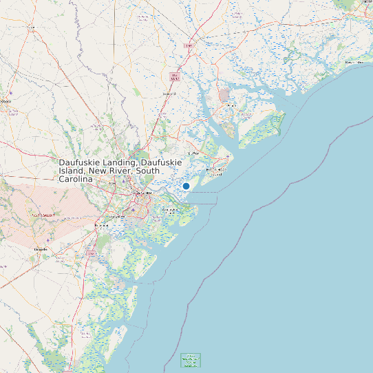 Daufuskie Landing, Daufuskie Island, New River, South Carolina map