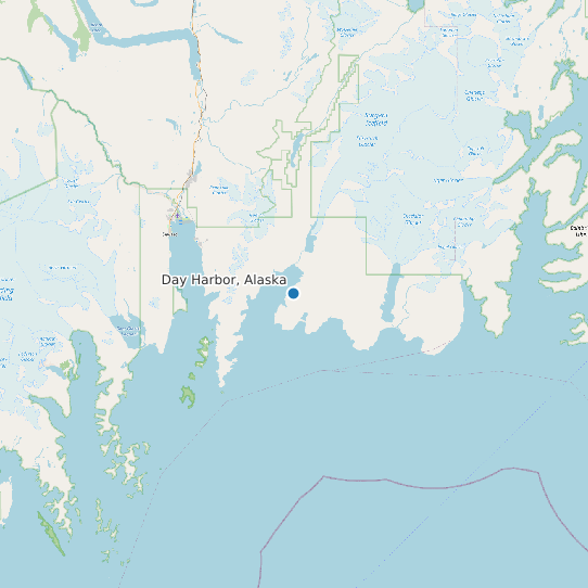 Map of Day Harbor, Alaska Tide Prediction Station