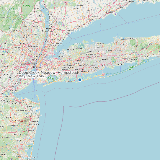 Deep Creek Meadow, Hempstead Bay, New York map