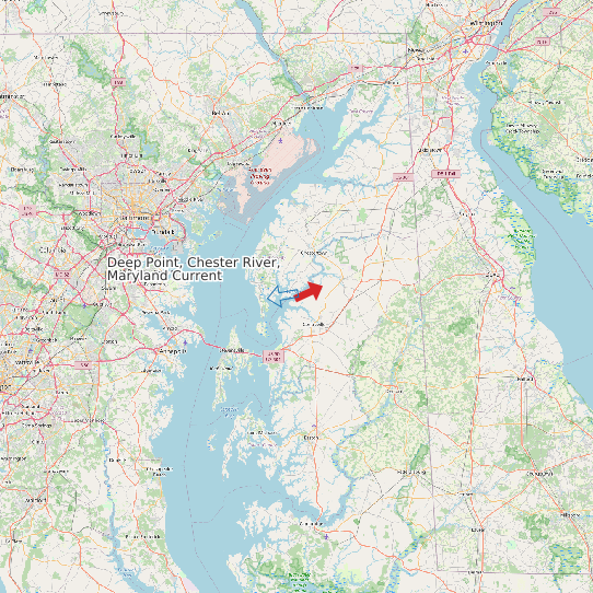 Deep Point, Chester River, Maryland Current map