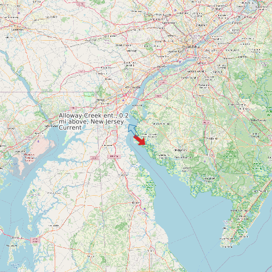 Map of Alloway Creek ent., 0.2 mi above, New Jersey Current Prediction Station