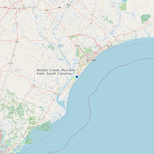 Allston Creek, Murrells Inlet, South Carolina map