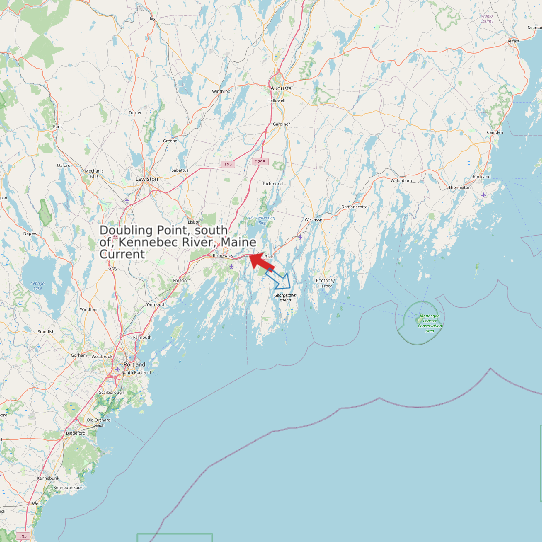 Doubling Point, south of, Kennebec River, Maine Current map