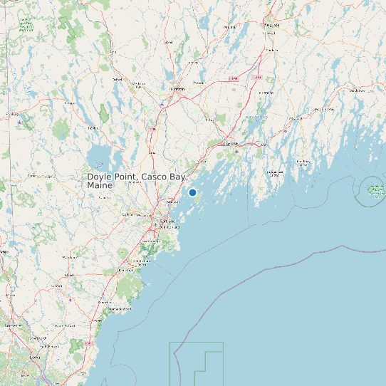 Doyle Point, Casco Bay, Maine map