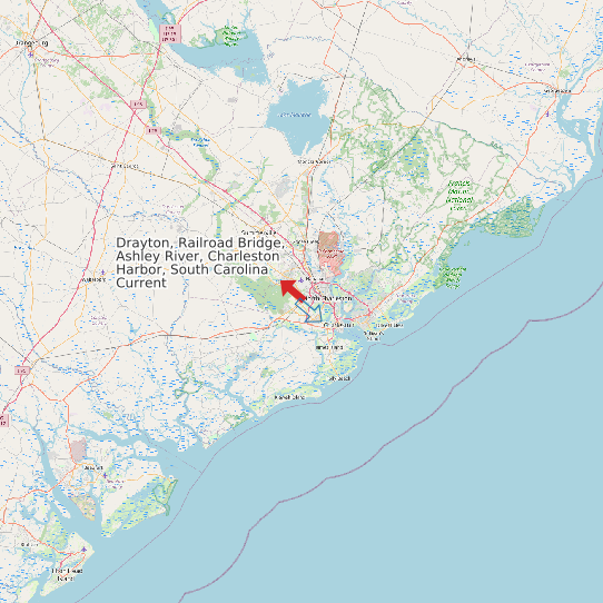 Drayton, Railroad Bridge, Ashley River, Charleston Harbor, South Carolina Current map