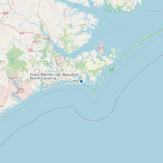 Duke Marine Lab, Beaufort, North Carolina map
