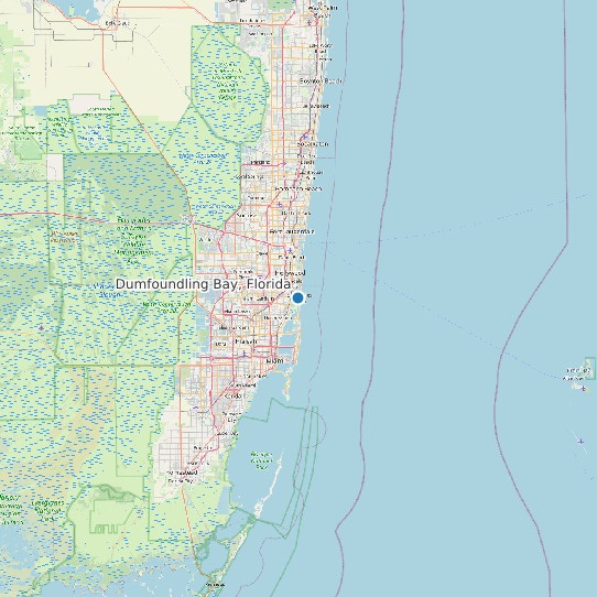 Dumfoundling Bay, Florida map