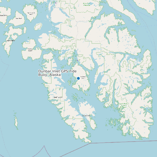 Dunbar Inlet GPS Tide Buoy, Alaska map