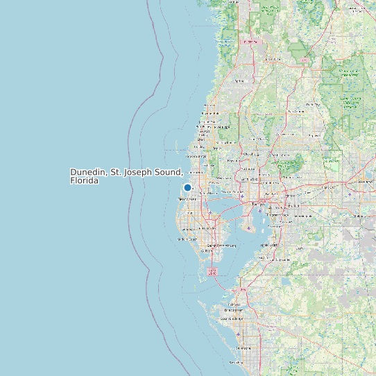 Dunedin, St. Joseph Sound, Florida map