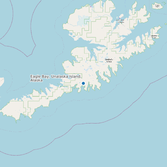 Eagle Bay, Unalaska Island, Alaska map