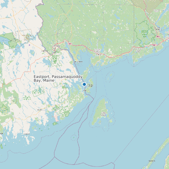 Eastport, Passamaquoddy Bay, Maine map