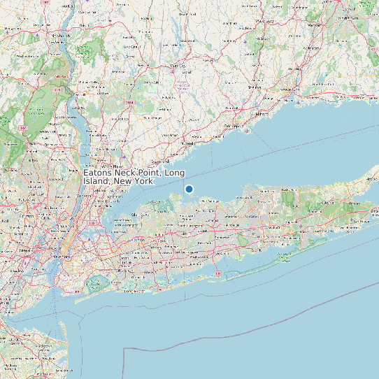 Map of Eatons Neck Point, Long Island, New York Tide Prediction Station