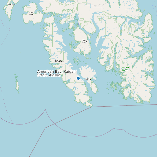 American Bay, Kaigani Strait, Alaska map