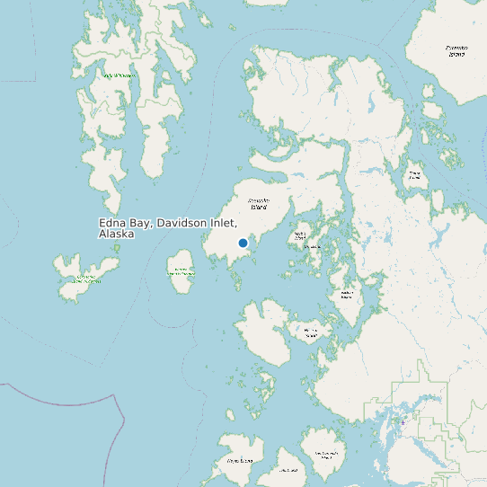Edna Bay, Davidson Inlet, Alaska map