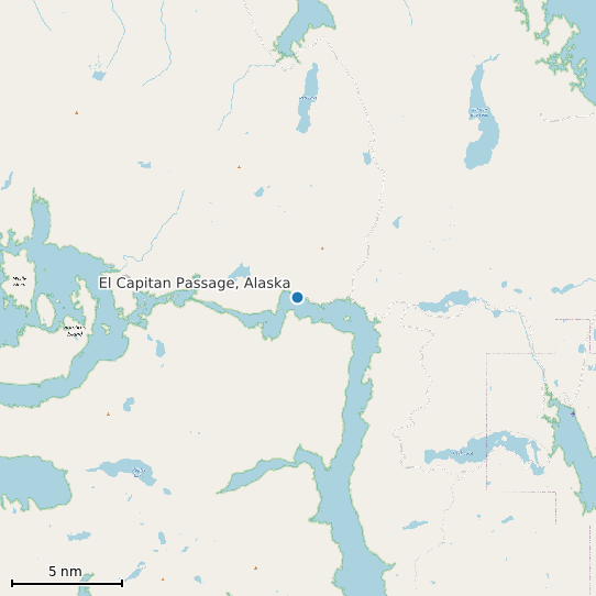 Map of El Capitan Passage, Alaska Tide Prediction Station