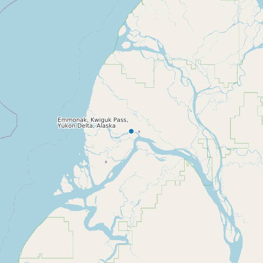 Emmonak, Kwiguk Pass, Yukon Delta, Alaska map
