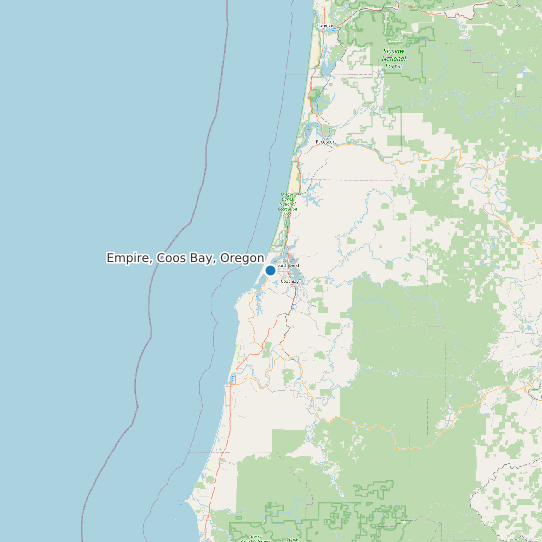 Empire, Coos Bay, Oregon map